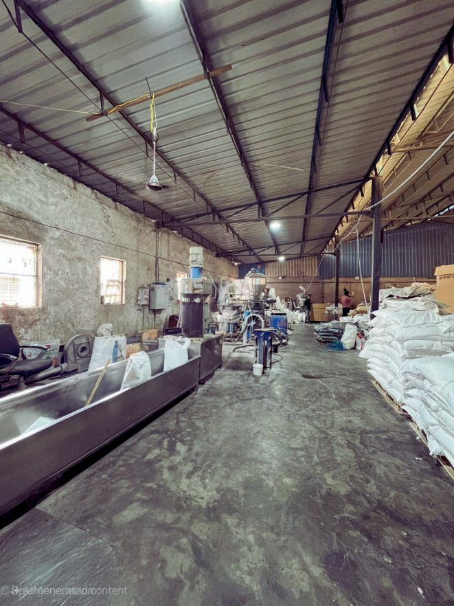Twin-screw compounding line